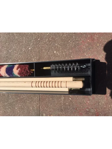 Чистящий набор 12 калибра в коробке деревянный шомпол | ADVANCE