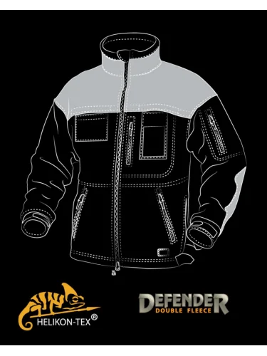 Кофта флисовая DEFENDER Black | Helikon- Tex