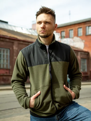 Флис Defender Olive/Black | ARMY STROLL