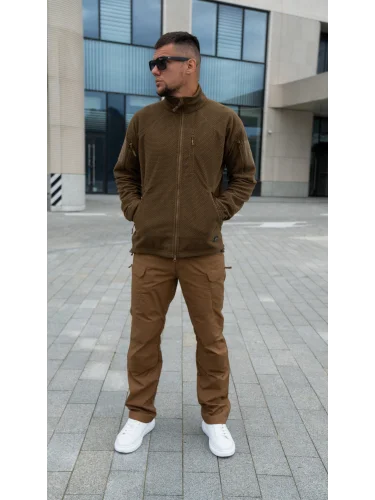 Кофта флисовая Alpha Tactical Coyote | Helikon- Tex