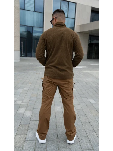 Кофта флисовая Alpha Tactical Coyote | Helikon- Tex