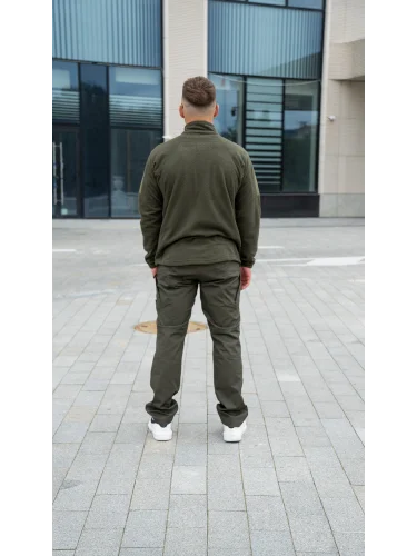 Кофта флисовая Alpha Tactical Olive Green | Helikon- Tex