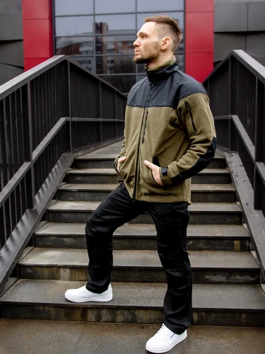 Флис Classic Army Olive Green/Black | Helikon-Tex