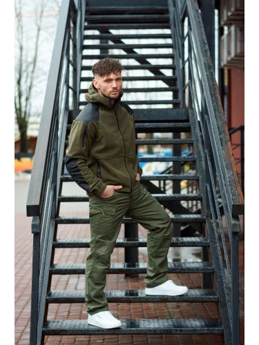 Флис HIKER Olive/Black | Army Stroll
