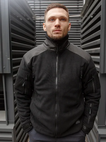 Кофта флисовая Liberty Black | Helikon-Tex