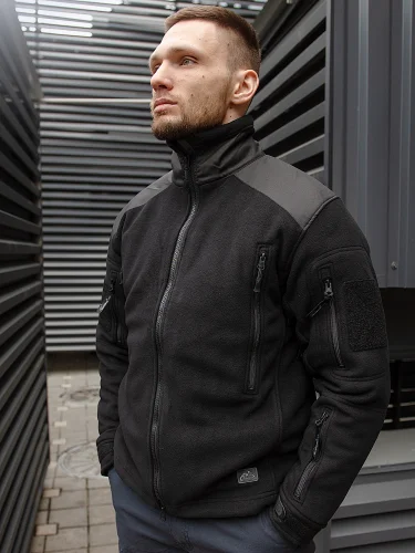 Кофта флисовая Liberty Black | Helikon-Tex