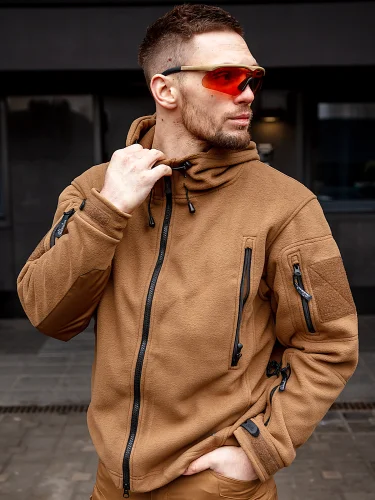 Кофта флисовая Patriot Coyote | Helikon-Tex