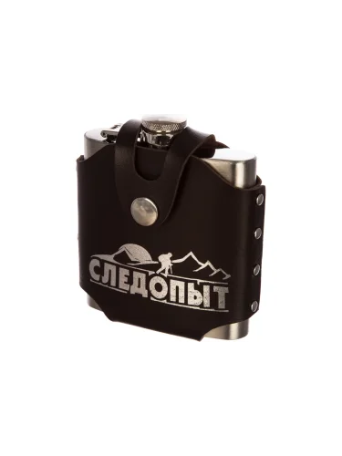 Фляжка Freezly в кожаном чехле 180мл PF-BD-F12 | Следопыт