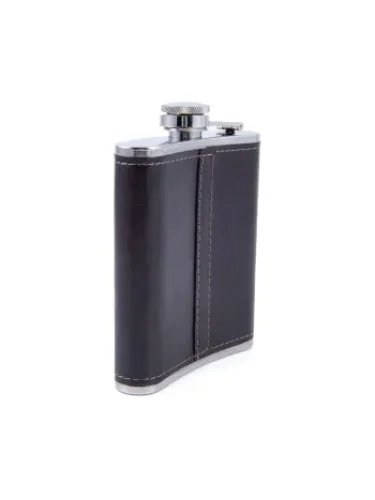 Фляжка Browny в кожаном оплете 210мл PF-BD-F17 | Следопыт