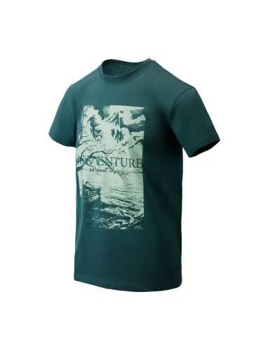 Футболка Adventure Is Out There Dark Azure | Helikon-Tex