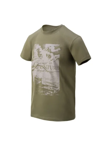 Футболка Adventure Is Out There Olive green | Helikon-Tex
