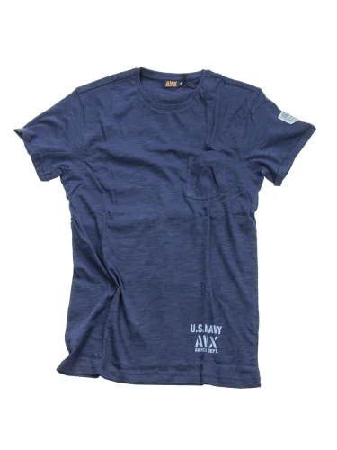 Футболка JERSEY SLUB Navy AX0041 | AVX Avirex Dept