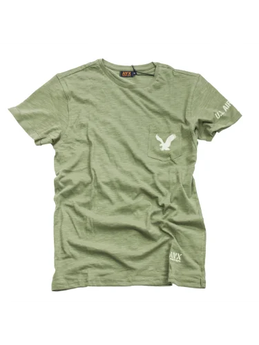 Футболка JERSEY SLUB Verde Militare AX0044 | AVX Avirex Dept