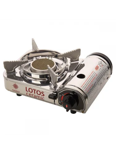 Газовая плита Lotos Ceramic TR-350 Серебро| Tourist