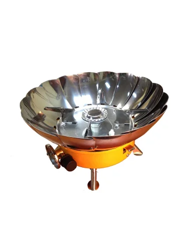 Газовая портативная плита-трансформер с ветрозащитой Tulpan-S TM-400 малая