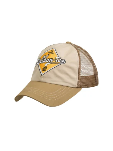 Кепка TRUCKER Logo KHAKI/U.S. BROWN | Helikon-Tex
