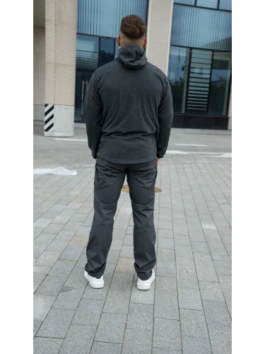 Кофта флисовая Alpha Hoodie Shadow Grey | Helikon-tex