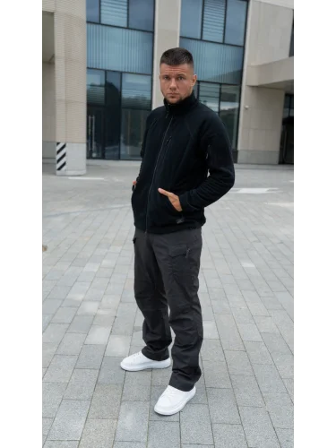 Кофта флисовая Alpha Tactical Black | Helikon-Tex