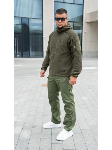 Кофта флисовая Alpha Hoodie Olive Green | Helikon-tex