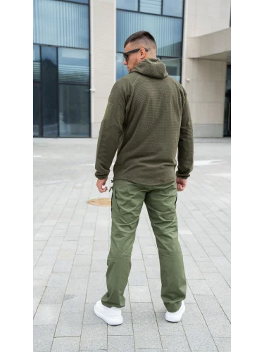 Кофта флисовая Alpha Hoodie Olive Green | Helikon-tex