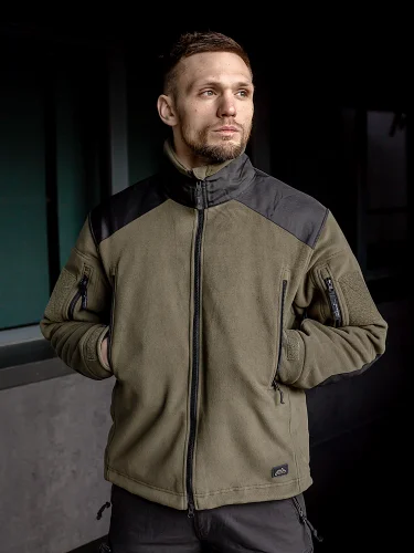 Кофта флисовая Liberty Olive/Black | Helikon-Tex