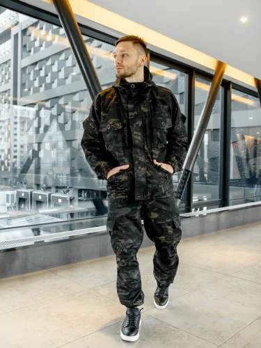 Костюм Горка 6 Премиум Лето/Осень/Весна Black Multicam | Grizzly