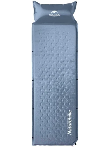 Коврик самонадувающийся с подушкой 185х60х2.5см nh15q002-d blue | Naturehike