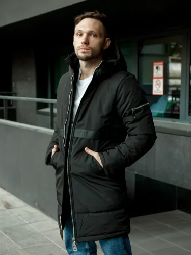 Куртка 1048 (W48) Black | Nikolom