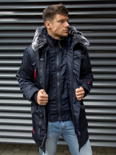 Куртка Аляска Arktik Fleece Night Sky/Red | Apolloget