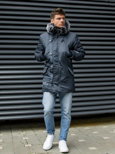 Куртка Аляска ArktiK Steel Blue/Gun Metal | Apolloget