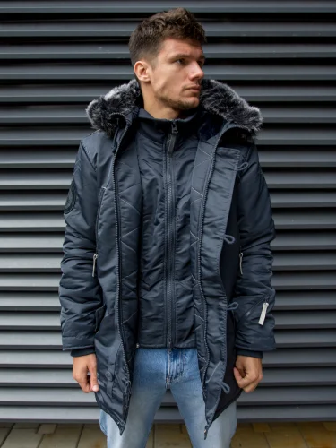 Куртка Аляска ArktiK Steel Blue/Gun Metal | Apolloget