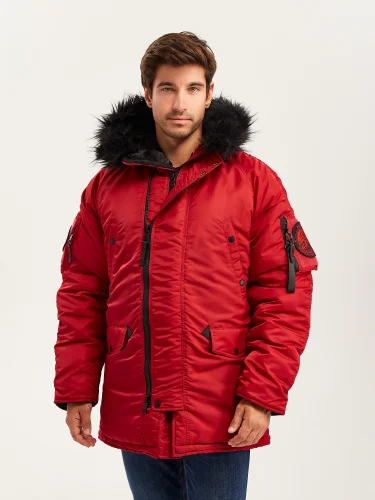 Куртка Аляска HUSKY Compass Red/Black | Nord Denali