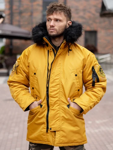 Куртка Аляска HUSKY Compass Yellow/Black | Nord Denali