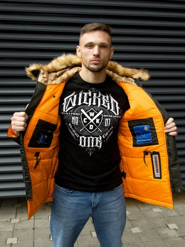 Куртка Аляска HUSKY DENALI Beluga/Orange | Nord Denali