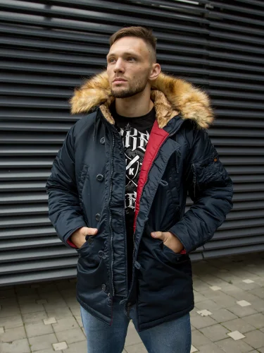 Куртка Аляска HUSKY DENALI Ink/Red | Nord Denali