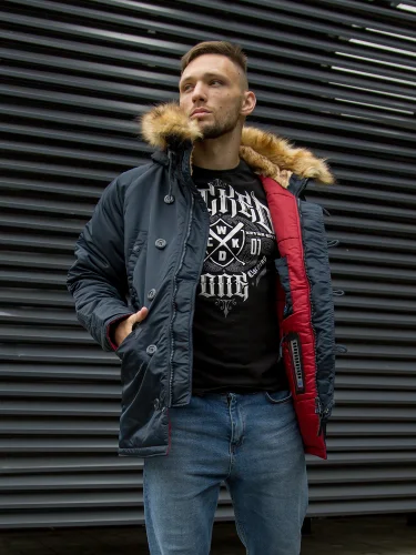 Куртка Аляска HUSKY DENALI Ink/Red | Nord Denali