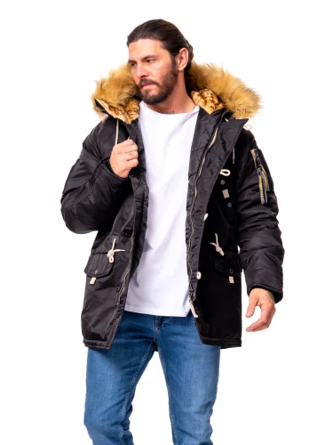 Куртка Аляска Husky MILITARY 2024 Black | Nord Denali