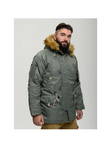 Куртка Аляска Husky MILITARY 2024 Olive Green | Nord Denali