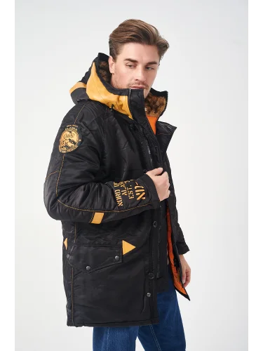 Куртка Аляска INSTRUCTOR Black/Orange | Nord Denali