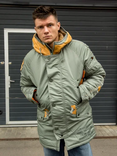 Куртка Аляска INSTRUCTOR Olive/Orange | Nord Denali