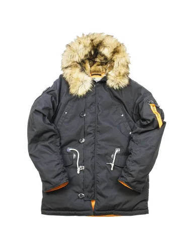 Куртка Аляска Oxford 2.0 Compass Black/Orange | Nord Denali