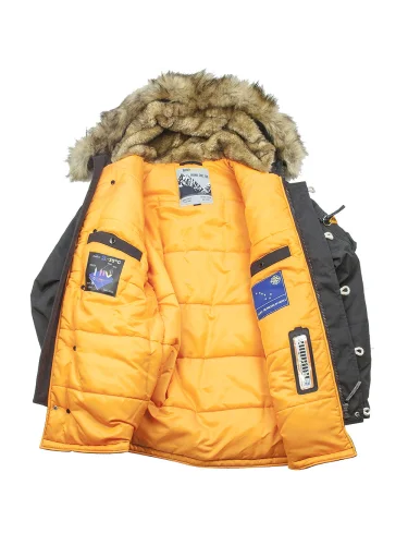 Куртка Аляска Oxford 2.0 Compass Black/Orange | Nord Denali