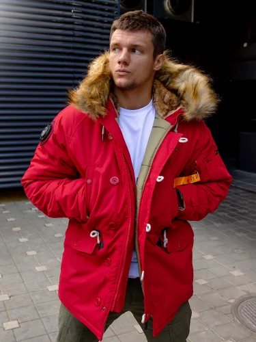 Куртка Аляска Oxford 2.0 Compass Chili Pepper/Olive | Nord Denali