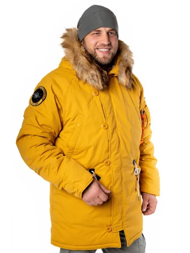 Зимняя куртка Аляска Oxford 2.0 Compass Mustard/Olive | Nord Denali