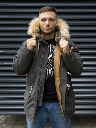 Куртка Аляска Apolloget OXFORD Beluga/Cinnamon | Nord Storm