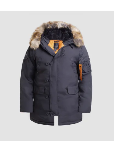 Куртка Аляска OXFORD Grey Black/Orange | Apolloget