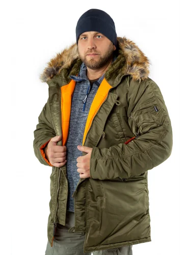 Куртка Аляска TIGHT HUSKY ll Capers/Orange | Apolloget