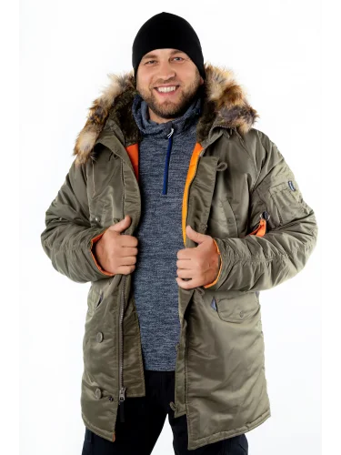 Куртка Аляска TIGHT HUSKY ll Rep.Grey/Orange | Apolloget