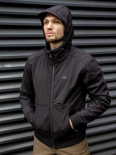 Куртка Ashore softshell 30102 Black | Vintage Industries