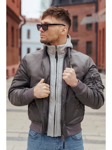 Куртка бомбер D-tec SP-04 Grey | Army Stroll